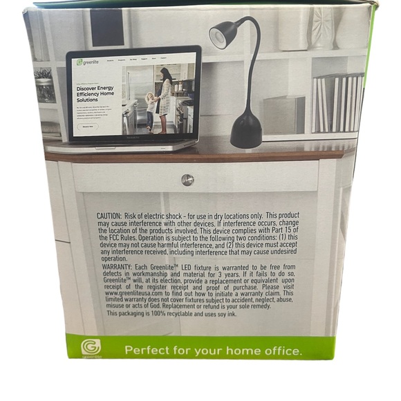 2 Pack-Greenlite - Energy Saving LED Flexible desk lamps. Brand new!  30,000hrs - Picture 4 of 8